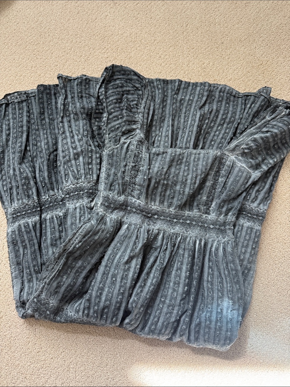 Grey tiered American eagle dress
